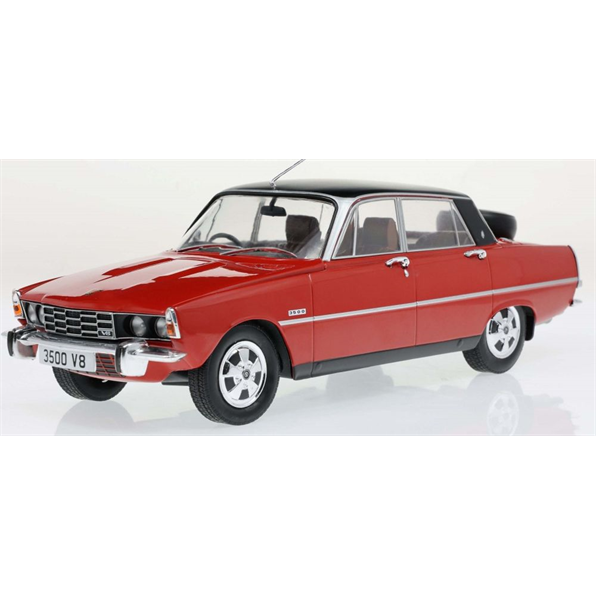 Rover 3500 (P6) Red/Matt Black 1974 - John Ayrey Die Casts